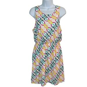 EVERLY Geometric Print Mini Sundress